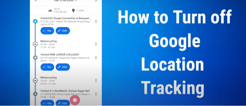 words"How to turn off Google Location Tracking?