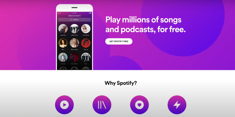 Music Streaming Service spotify