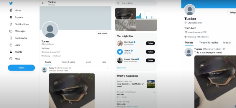 twitter home page