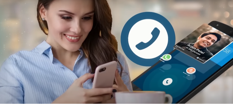 a woman is having a phone call