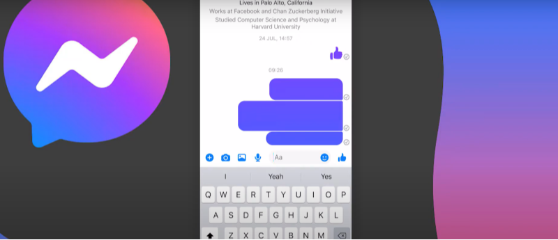 what is a facebook messenger blank message