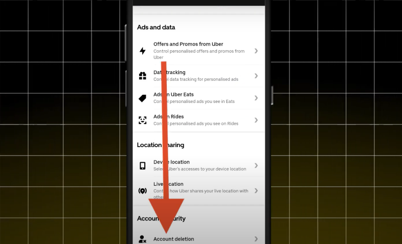 what happens after deleting your uber account?