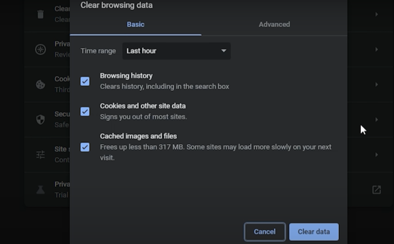 clear your browser cache regularly
