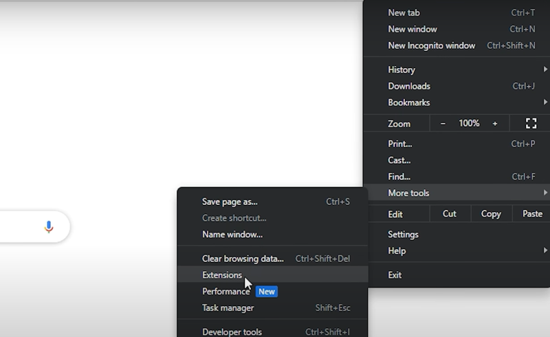 remove unnecessary extensions
