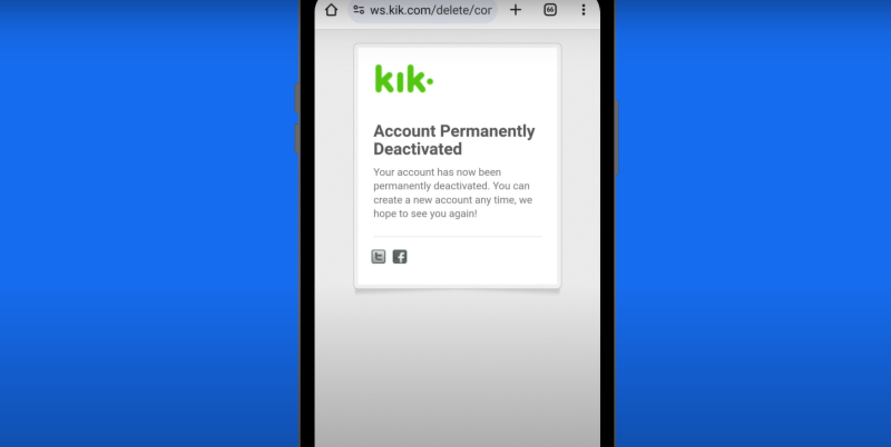 what happens after You delete your kik account?