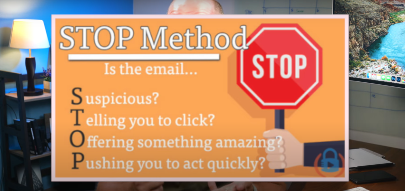 key signs of a phishing link