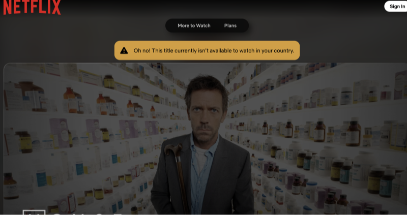 restrictions for house md on netflix