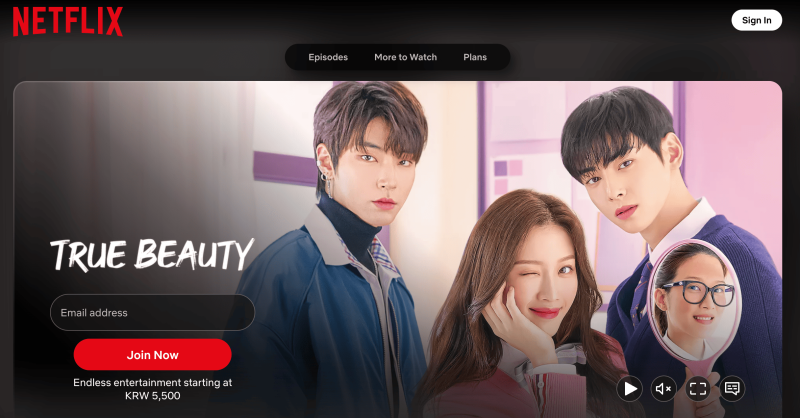 where to watch true beauty 