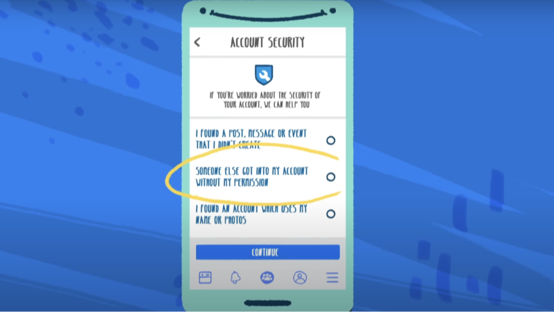 how to report a hacked facebook account