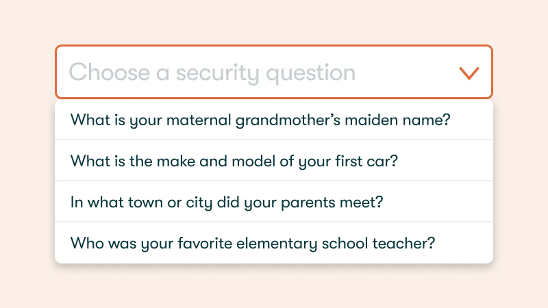 why traditional security question failed