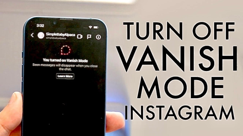 how to turn off vanish mode on instagram