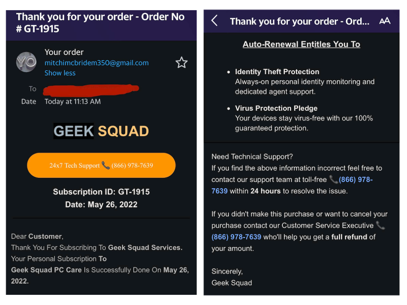 scammers use pop-up alerts 