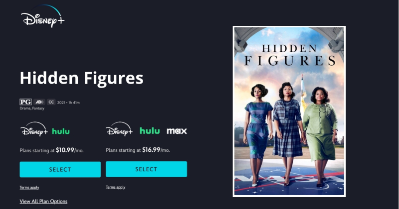 in which country can you watch hidden figures