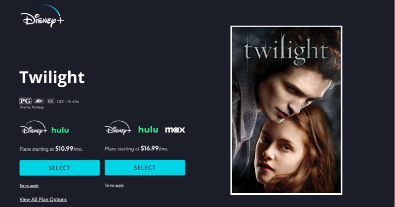where can you watch twilight on disney plus