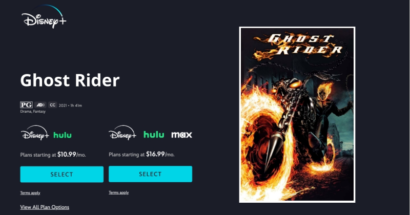 where to watch ghost rider