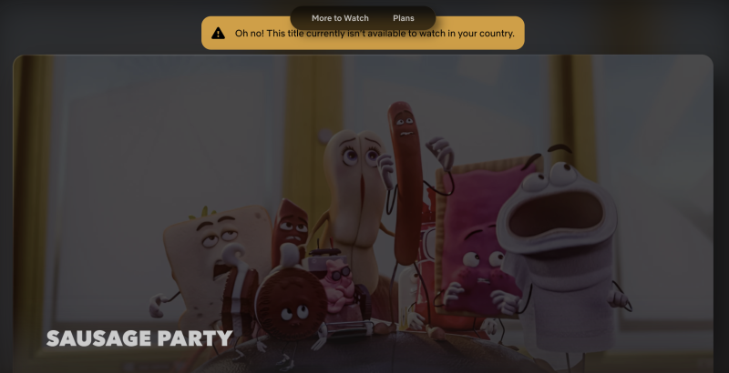 is sausage party on netflix