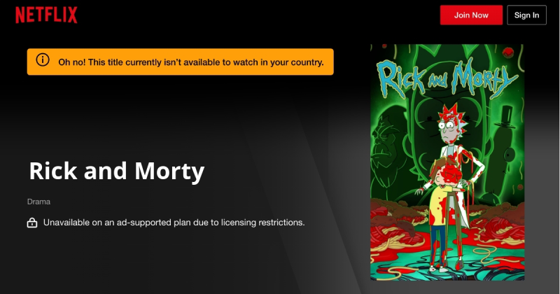 is rick and morty on netflix