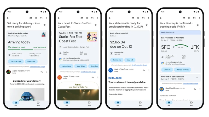 gmail-specific tactics on android