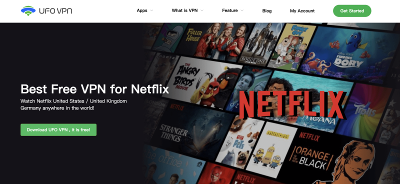 ufo vpn is ideal foe netflix streaming