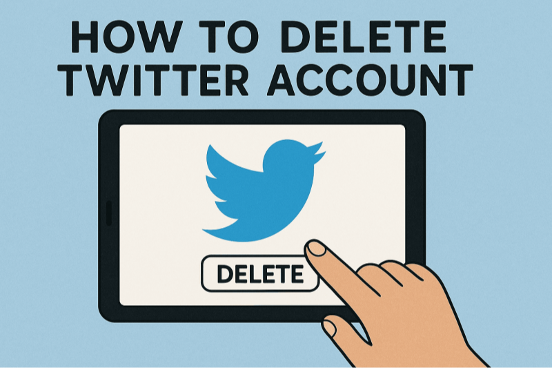 how to delete your twitter account
