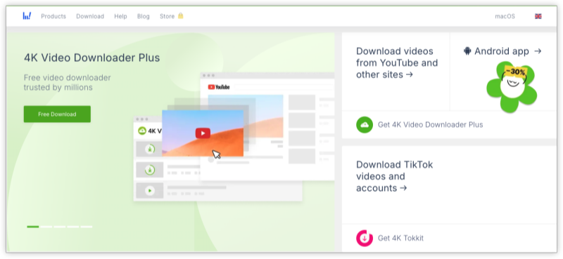 4K Video Downloader official website