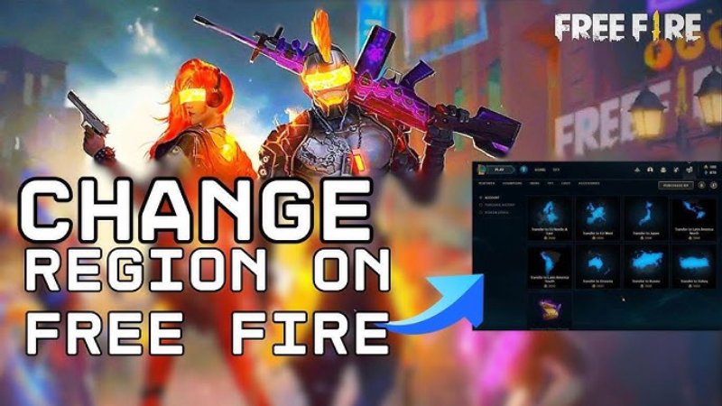 why change regions in free fire