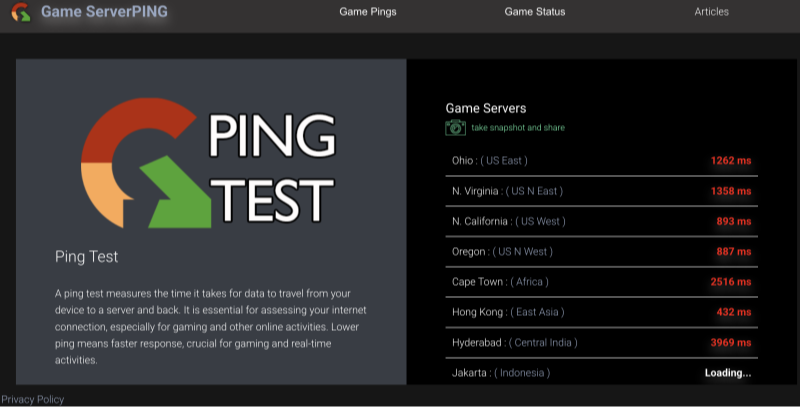 gameserverping.com