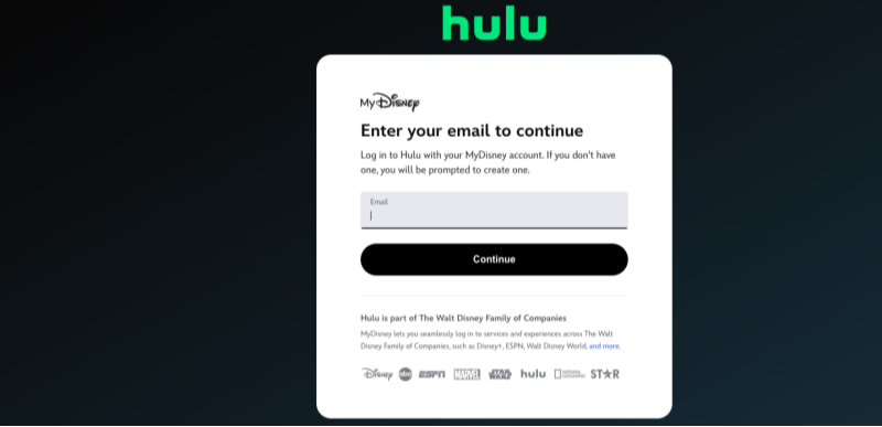 log in to hulu discount