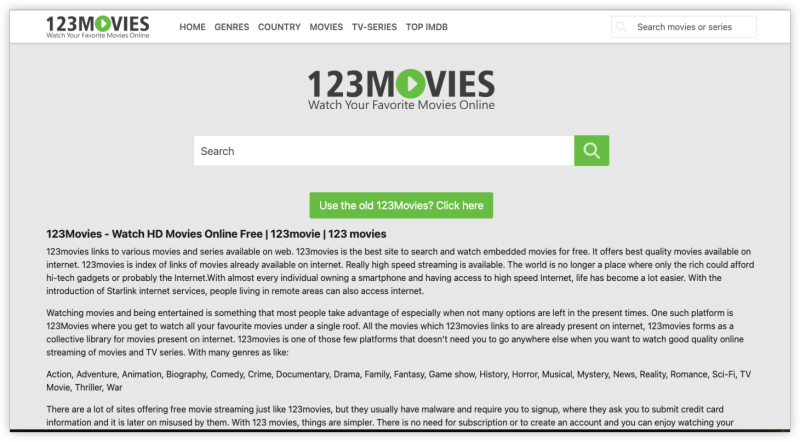 123movies official website
