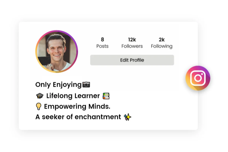 how to craft best instagram bio for boy