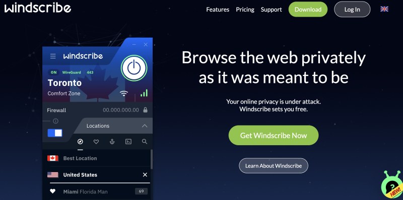 windscribe free