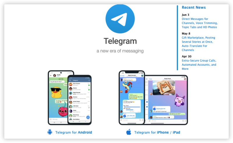 download Telegram app from offcial website