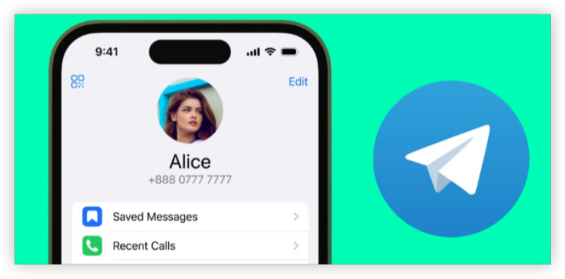 telegram with phone number