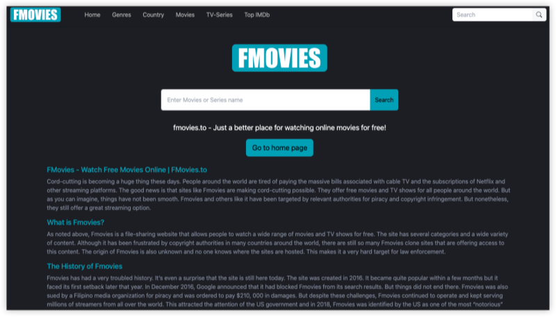 FMovies official website