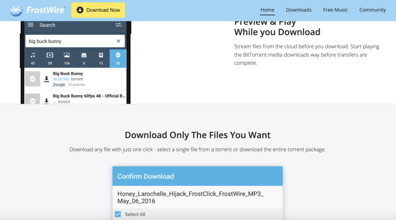 frostwire application usage considerations