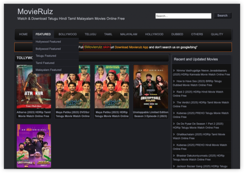 Movierulz featured movies