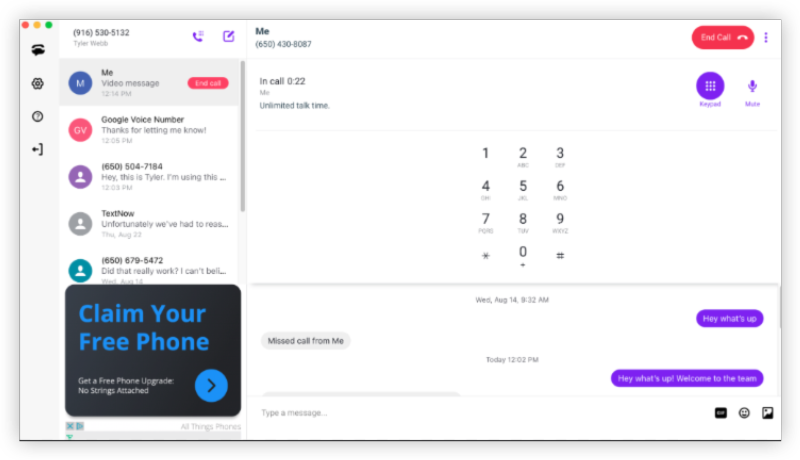 textnow windows app