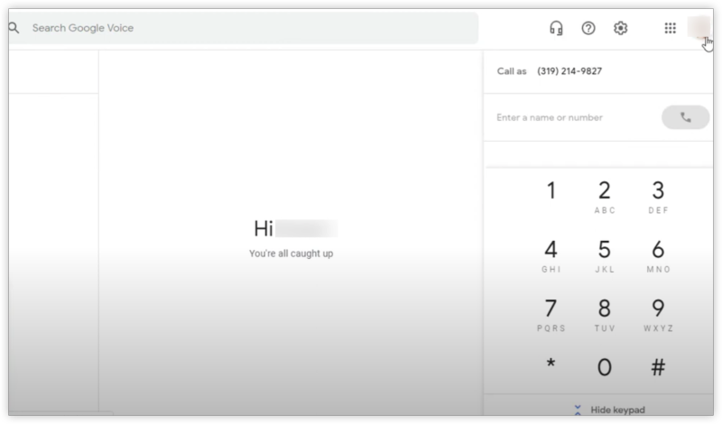 Confirm & Activate google voice