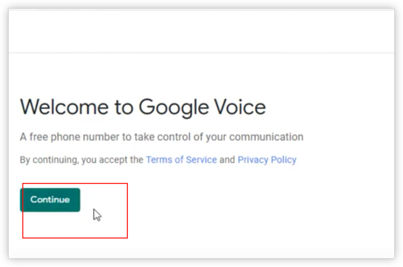 continue to google voice