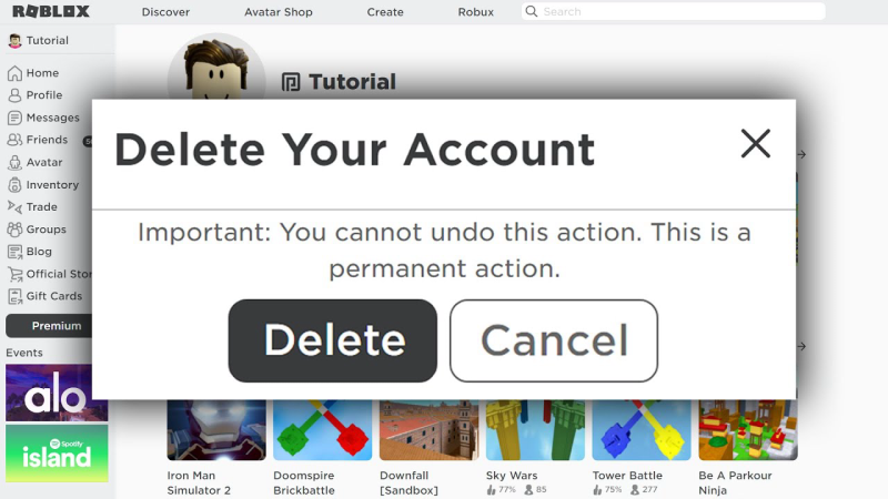 why you need to delete your roblox account