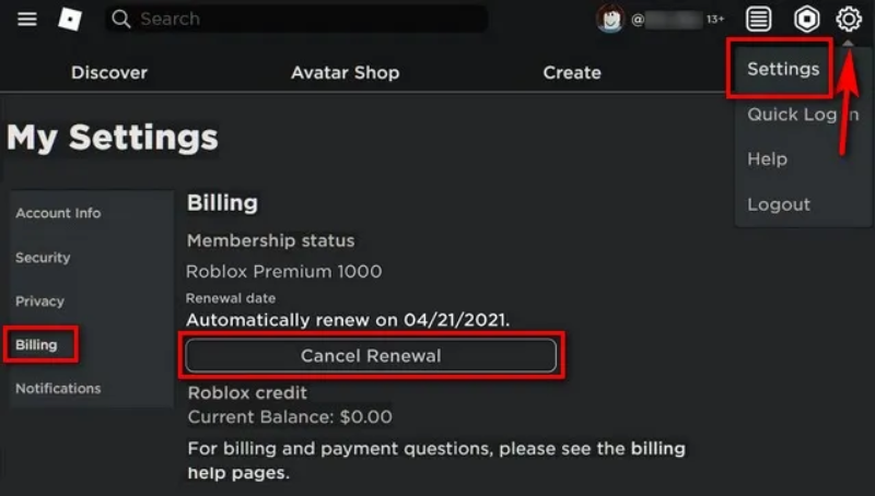 how to delete robolx account