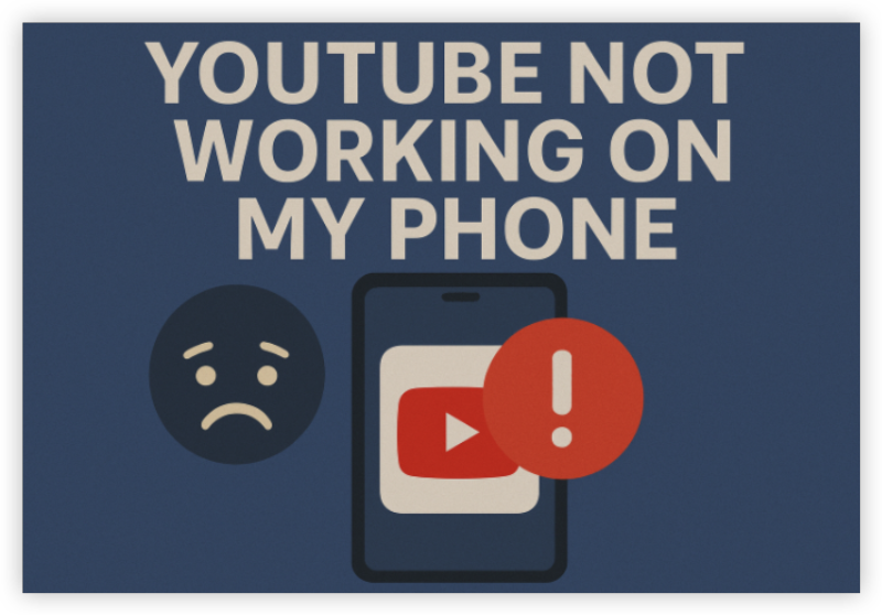 youtube not working on my phone