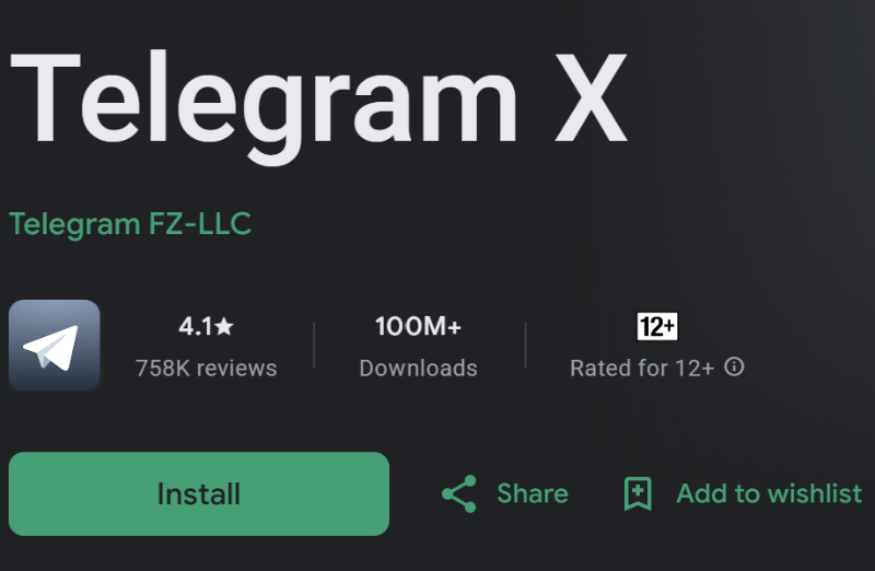 Download Telegram from the Google Play Store
