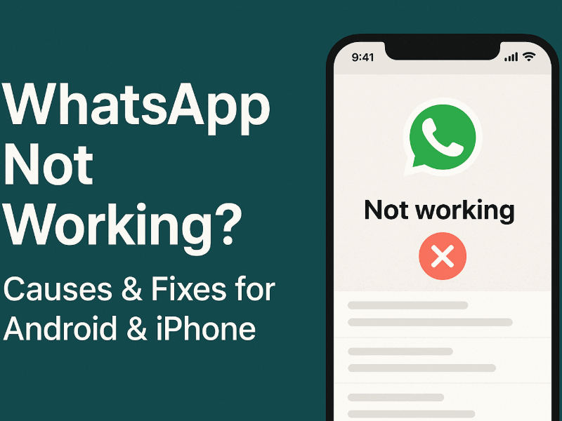 WhatsApp not working solutions