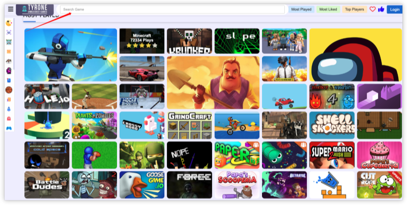 Pick a Game & Start Playing at tyrone unblocked games