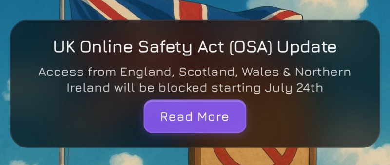 Janitor AI unavailable in the UK