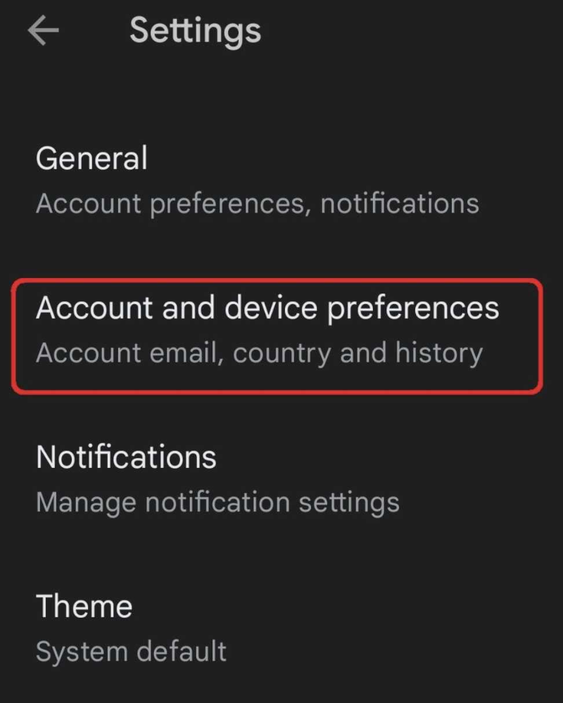 Change Google Play region