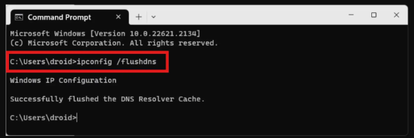 Снимите DNS на Windows