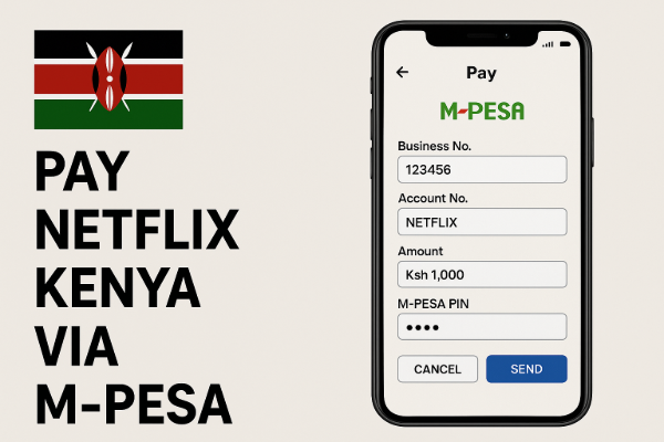 Оплатите Netflix Kenya через M-Pesa