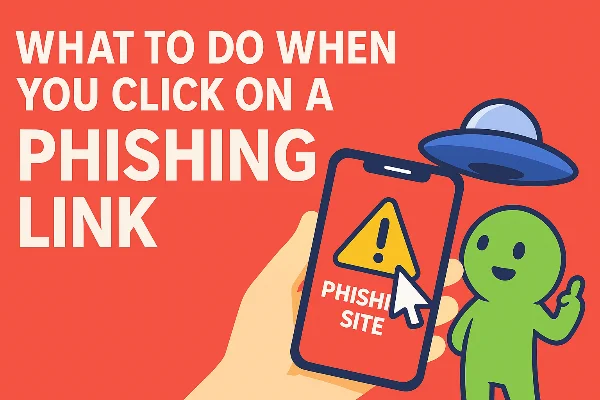 after clicking a phishing link